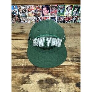 New Era 59fifty New York Jets AFC NFL Fitted Hat  6 7/8 Green White Draft Night